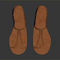 Orange Flat Casual Sandals With Cross Straps And Cutout Design For Daily Wear