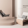 modern leisure chair 3d model