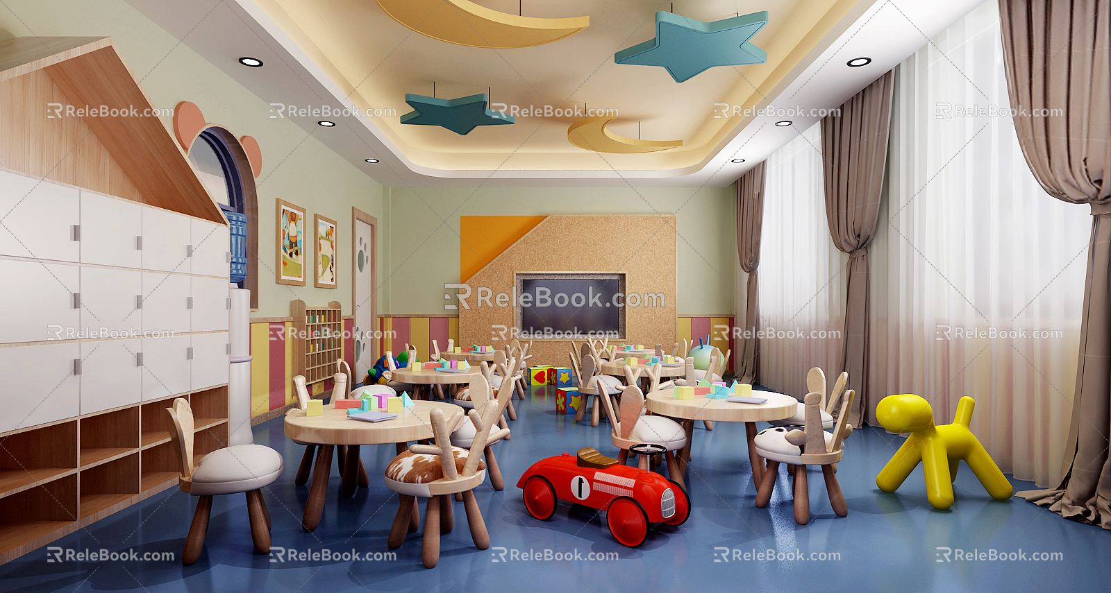 Nordic Kindergarten Kindergarten Classroom 3d model