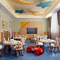 Nordic Kindergarten Kindergarten Classroom 3d model