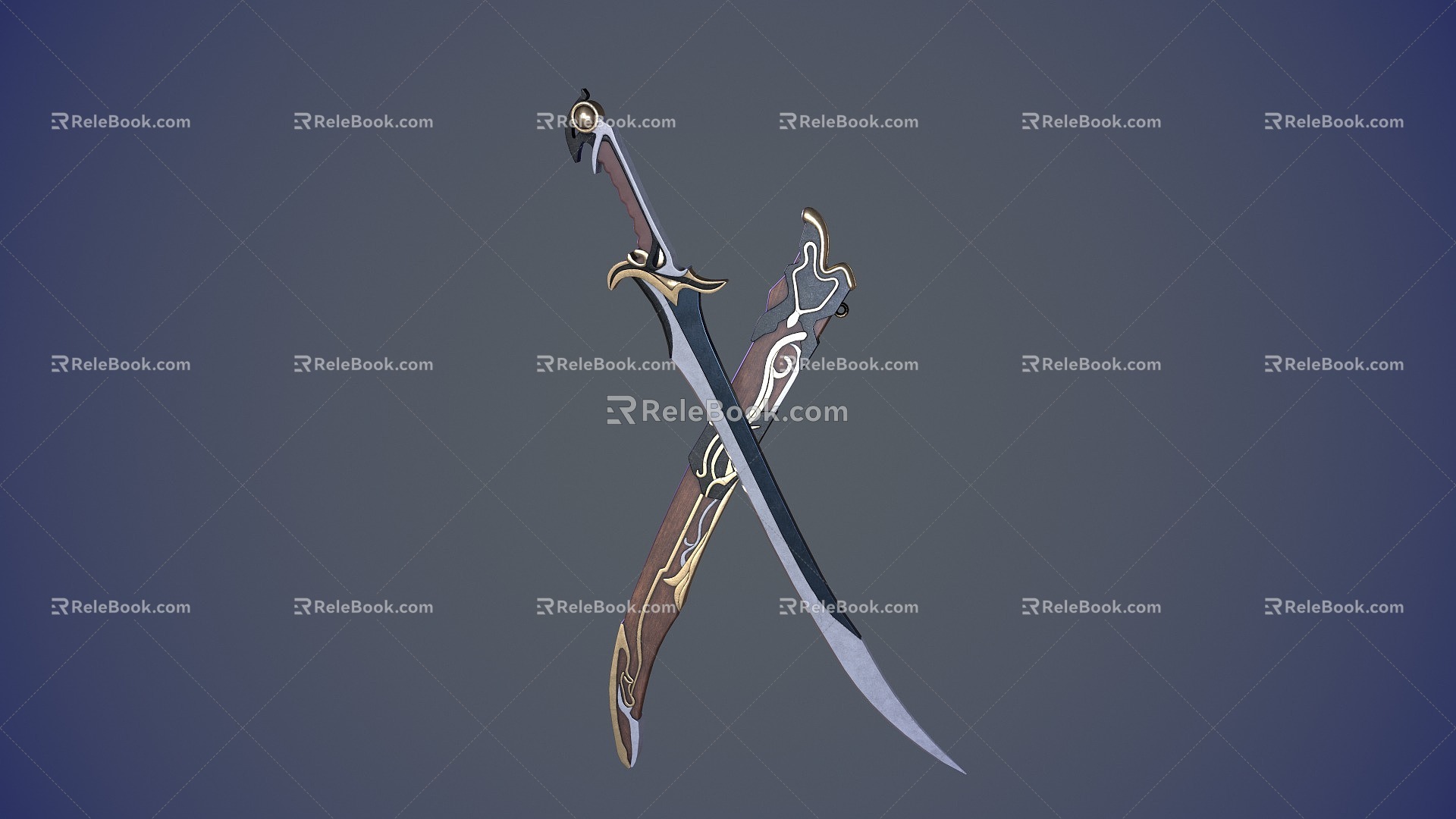 Game Knife Cartoon Knife Knife Sheath Sword Sheath Game Sword Sword Original God Weapon Forever Robbery Sword Forever Robbery Sword Forever Robbery Sword 3d model