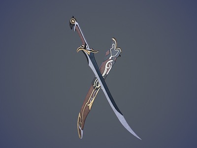 Game Knife Cartoon Knife Sheath Sword Sheath Game Sword Original God Weapon Forever Robbery Sword Forever Robbery Sword Forever Robbery Sword model