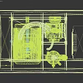 Square Industrial Equipment With Black Casing And Internal Mechanical Parts