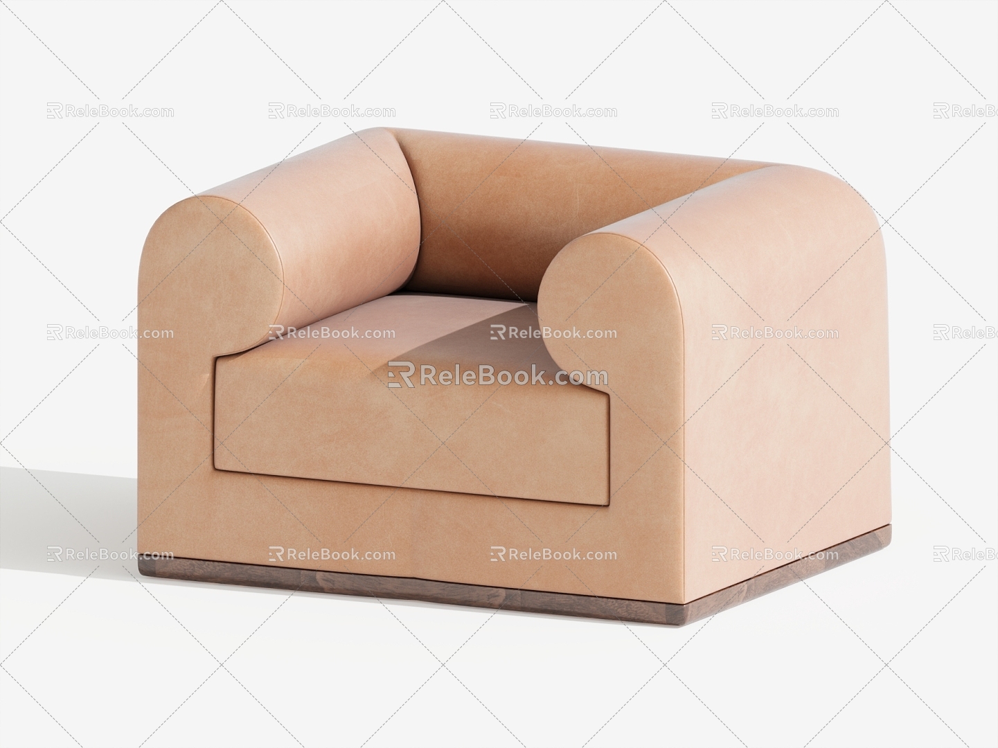 Single sofa single chair leisure chair 3d model