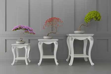 European-style Flower Rack 3d model