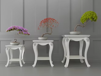 European-style Flower Rack 3d model