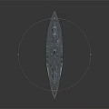 Highly Detailed Modern Warship Featuring Turrets Antennas And Deck Equipment