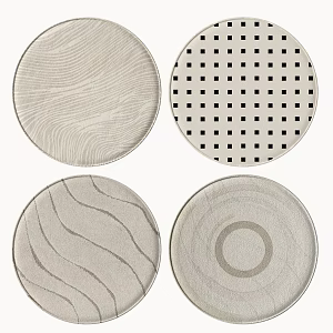 Round carpet 3d model
