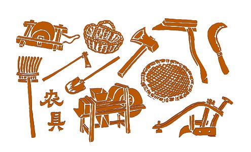 Chinese Rural Farm Tools 3d model