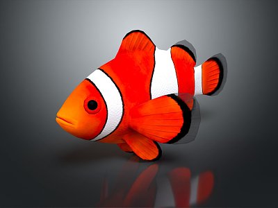 Modern Fish Freshwater Fish Clown Fish Sea Fish 3d model