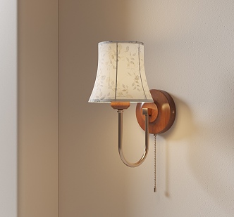 French retro wall lamp medieval wall lamp 3d model