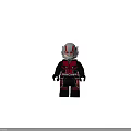 Ant-Man Building Block Figure Front And Back View With Red Black Suit And Helmet