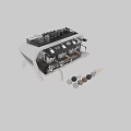 Coffee Machine Kitchen Appliance With White Design Digital Display Metal Handles And Top Cup Rack