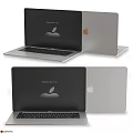 Apple MacBook Pro Laptop With Silver Body Black Keyboard And Screen