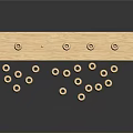 Wooden Abacus with Beads on Rods and Wooden Base as Daily Living Essential