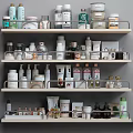 Various Home Laundry and Daily Use Products Displayed on Organized Shelves
