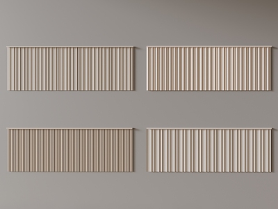 Modern Dado Grille Panel Great Wall Panel 3d model