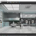 Modern Clothing Store Interior Design With Fashion Displays Lighting And Mannequins