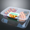 Healthy Grilled Chicken Breast with Fresh Vegetables in Clear Plastic Meal Container