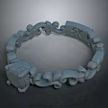 Elegant Intricate Carved Bracelet Design With Decorative Patterns And Ornate Details