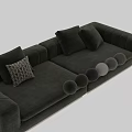Modern Two Seater Sofa Design With Green And Gray Fabric Options And Decorative Cushions