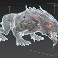 Hellhound Monster Csuru Horror Crew Creature Game Monster 3d model
