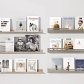 Modern Bookshelf Books and Magazines Magazine Rack Books and Magazine Rack Books 3d model
