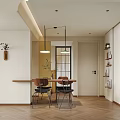Warm Mid Century Style Living Dining Room With Comfortable Green Sofa And Elegant Wall Decorations