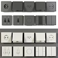 Switch panel socket switch socket bull 3d model