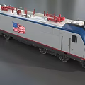 High-speed train train Siemens ACS64 electric locomotive low face number low model simple model game sub-era film and television level realistic high precision 3d model