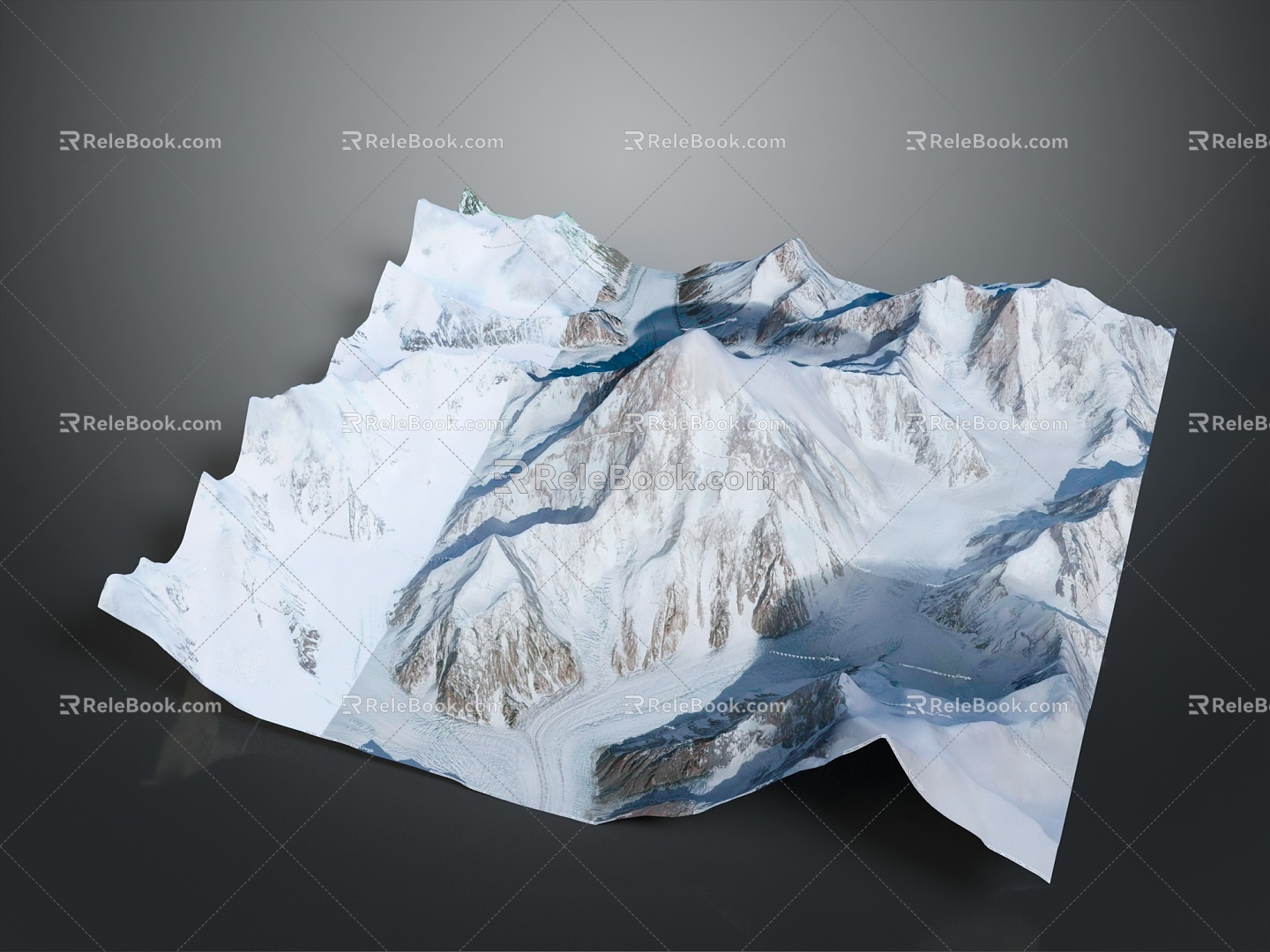 Geography, topography, mountain shape, ridge, ridge, valley, mountain range, canyon, geomorphology, mountain peak, mountain body 3d model