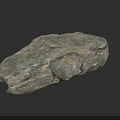 Natural Gray Stone Rock With Rough Textured Surface And Solid Structure