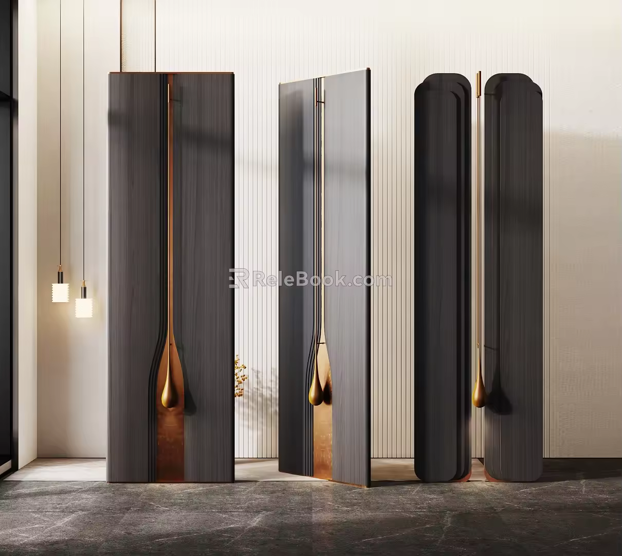 Modern screen partition 3d model