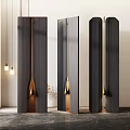 Modern screen partition 3d model