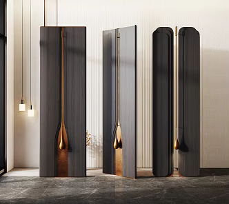 Modern screen partition 3d model