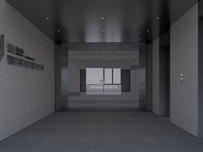 Modern style elevator aisle culture screen display model