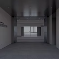 Modern style elevator aisle culture screen display 3d model