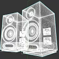 High Quality JAMO Black Bookshelf Speakers With Round Drivers And Studio Design