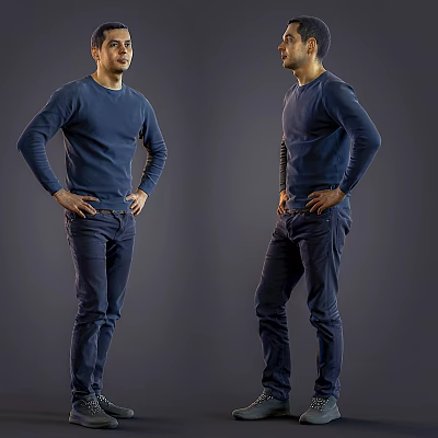 Modern Men Men's Characters 3d model Modern Men Men's Characters 3d model