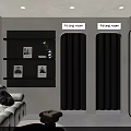 Modern White Clothing Store With Window Display Mannequins Minimalist Entrance And Welcome Sign Design