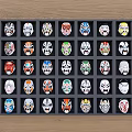 Colorful Traditional Chinese Peking Opera Mask Wall Hangings Home Decorative Multiple Designs Framed