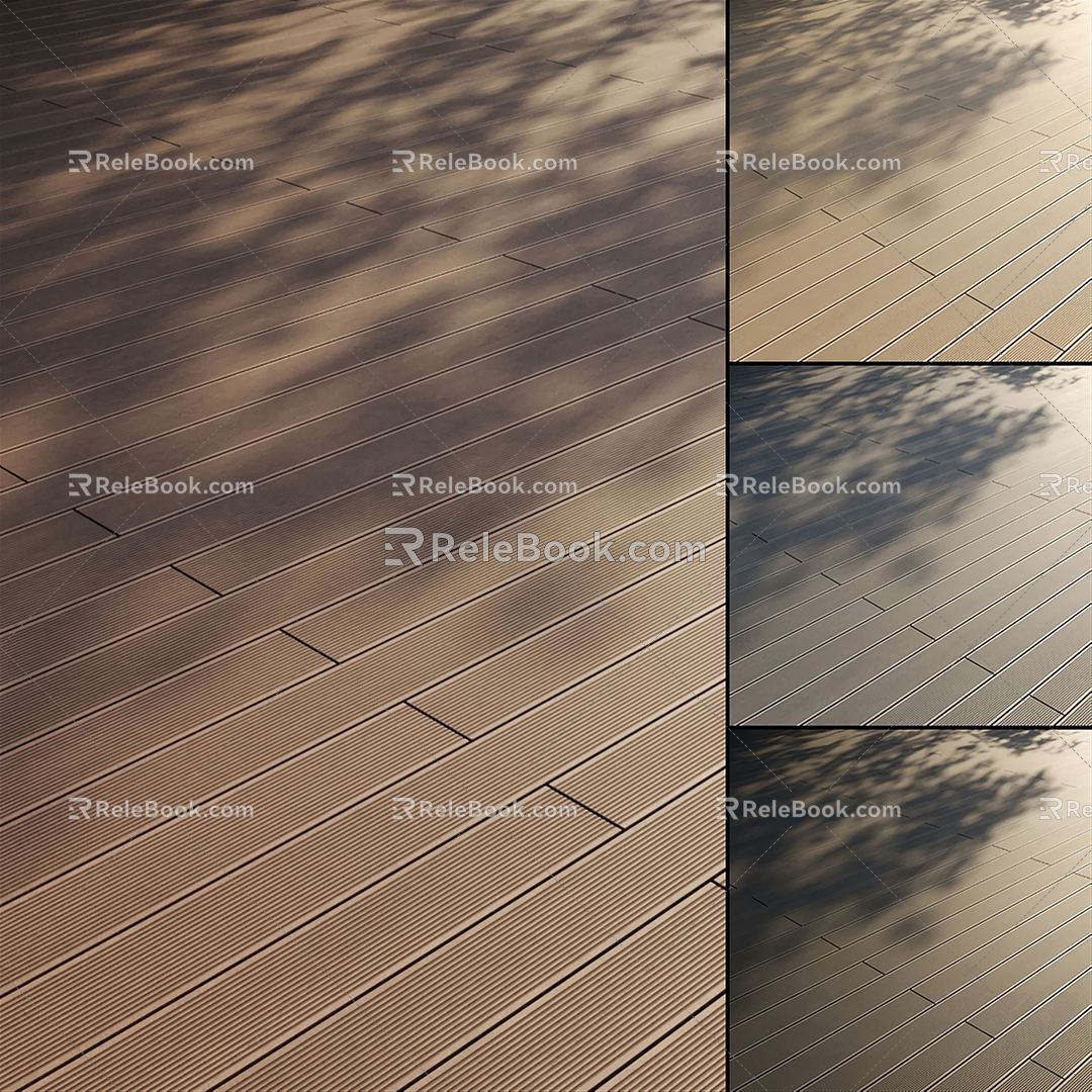 Modern Flooring Outdoor Ecological Wood Flooring 3d model