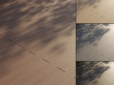 Natural Wooden Floor Texture With Sunlight Shadows In Interior Space 3d model