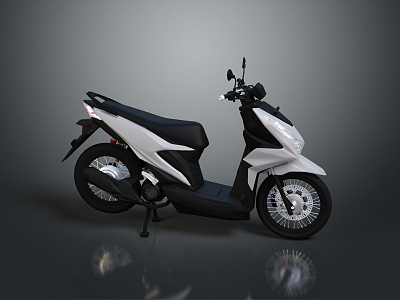 Scooter Motorcycle Two-wheeled Motocross Motorcycle Road Race Motorcycle Motor Vehicle 3d model