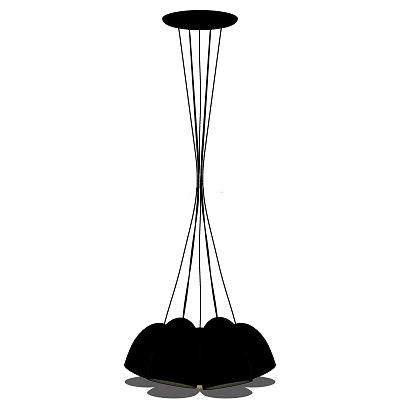 Modern chandelier 3d model