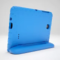 Blue Protective Tablet Case With Stand And Vibrant Colorful Geometric Screen 3d model