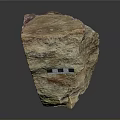 Natural Wood Stone Block With Layered Texture Brown Red Tones And Rough Surface