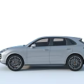 Silver Modern SUV With Sleek Exterior Design And Black Alloy Wheels
