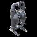 Industrial Diaphragm Pump with Metal Body Pipeline and Stable Base Stand for Industrial Applications