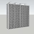 Modern Residential Building Exterior With Multiple Floors And Symmetric Window Arrangement